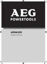 Preview for 1 page of AEG AGN6500 Original Instructions Manual