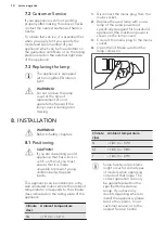 Preview for 14 page of AEG AHB82221LW User Manual