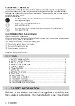 Предварительный просмотр 2 страницы AEG AIRDRY 3000 User Manual