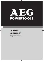 Preview for 1 page of AEG ALM18B Original Instructions Manual