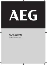 AEG ALM58LI402 Original Instructions Manual preview