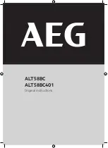 Preview for 1 page of AEG ALT58BC Original Instructions Manual