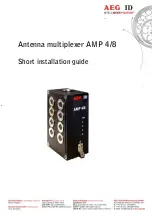 Preview for 1 page of AEG AMP 4/8 Short Installation Manual
