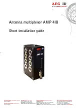 Предварительный просмотр 1 страницы AEG AMP 4/8 Short Installation Manual