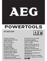 Preview for 2 page of AEG AP 250 ECP Original Instructions Manual