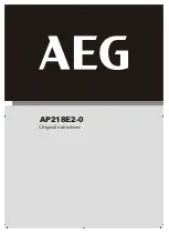 AEG AP218E2-0 Original Instructions Manual preview