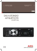 AEG AR 4029 DAB Instruction Manual preview