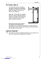 Preview for 11 page of AEG ARCTIS 2150-6 GS Operating Instructions Manual