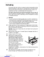 Preview for 23 page of AEG ARCTIS 2150-6 GS Operating Instructions Manual