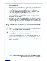 Preview for 2 page of AEG ARCTIS 70110 Operating Instructions Manual