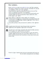 Preview for 2 page of AEG ARCTIS G 78850-4 i Operating Instructions Manual