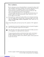 Preview for 2 page of AEG ARCTIS U 86050-4 I Operating Instructions Manual