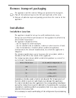 Preview for 7 page of AEG ARCTIS U 86050-4 I Operating Instructions Manual