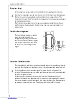 Preview for 18 page of AEG ARCTIS Operating Instructions Manual