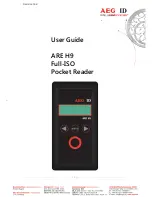 Preview for 1 page of AEG ARE H9 User Manual