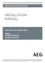 Preview for 1 page of AEG AS-BBH1-10000/HV Series Installation Manual