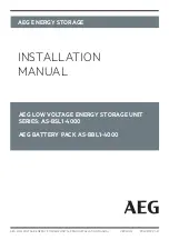 Preview for 1 page of AEG AS-BBL1-4000 Installation Manual