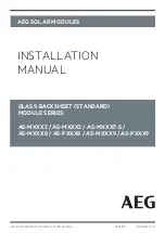 Preview for 1 page of AEG AS-M 2 Series Installation Manual