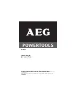 AEG ASB-2 Operator'S Manual preview