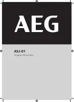AEG ASJ-01 Original Instructions Manual preview