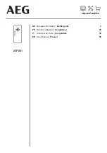 Preview for 1 page of AEG ATF851 User Manual