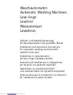 AEG Automatic Refrigerator Installation And Connection Instructions preview