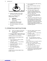 Preview for 14 page of AEG AXP26V578HW User Manual