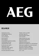 AEG B16N18 Original Instructions Manual preview