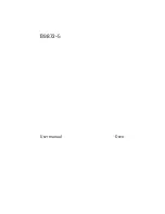 Preview for 1 page of AEG B9872-5 User Manual