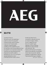 AEG BAF18 Original Instructions Manual preview