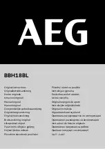 Preview for 1 page of AEG BBH18BL Original Instructions Manual