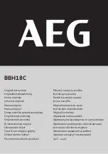 Preview for 1 page of AEG BBH18C Original Instructions Manual