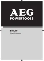 Preview for 1 page of AEG BBTL18 Original Instructions Manual