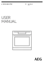 AEG BCK45231PM User Manual preview