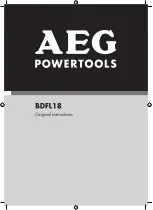 AEG BDFL18 Original Instructions Manual preview