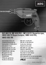 AEG BE 600 R Instructions For Use Manual предпросмотр