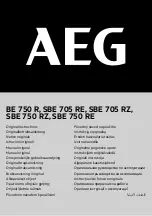 AEG BE 750 R Original Instructions Manual предпросмотр