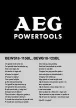 AEG BEWS18-115BL Original Instructions Manual preview