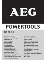 AEG BEX 18-125 Original Instructions Manual preview
