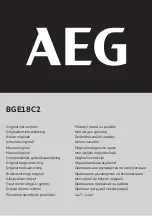 AEG BGE18C2 Original Instructions Manual preview