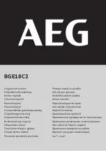 Preview for 1 page of AEG BGE18C2 Original Instructions Manual