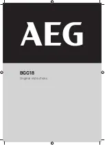 AEG BGG18 Original Instructions Manual preview