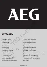 Предварительный просмотр 2 страницы AEG BH018BL Original Instructions Manual