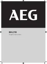 Preview for 1 page of AEG BHL318 Original Instructions Manual