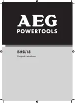 Preview for 1 page of AEG BHSL18 Original Instructions Manual