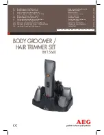 AEG BHT 5640 Instruction Manual preview