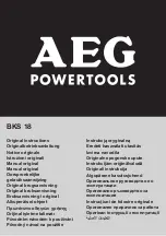 AEG BKS 18 Original Instructions Manual preview