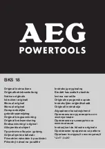 Preview for 1 page of AEG BKS 18 Original Instructions Manual