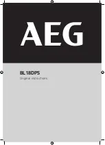 Preview for 1 page of AEG BL18DPS Original Instructions Manual