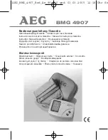 Preview for 1 page of AEG BMG 4907 Instruction Manual & Guarantee